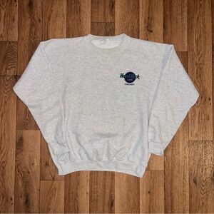 Hard Rock Cafe Chicago Gray Crewneck Sweater